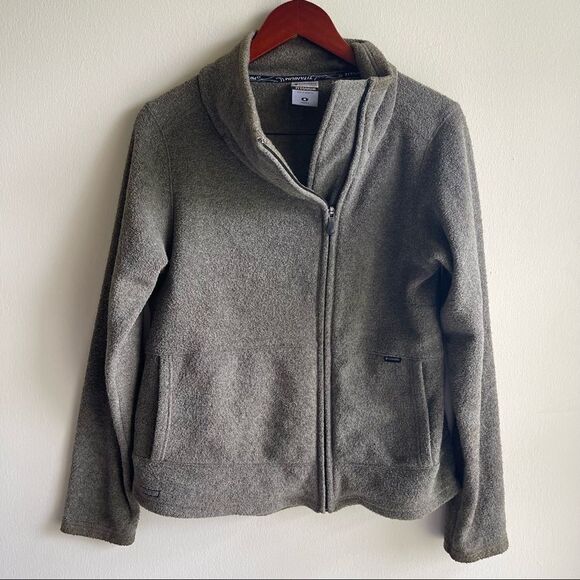 Columbia Titanium Olive Green Fleece Jacket - Picture 2 of 4